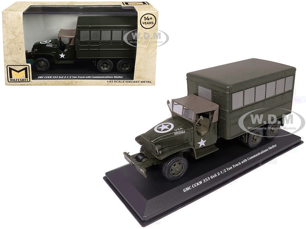 Motorcity : GMC Cckw 353 6x6 21/2T avec shelter Communication (1/43)