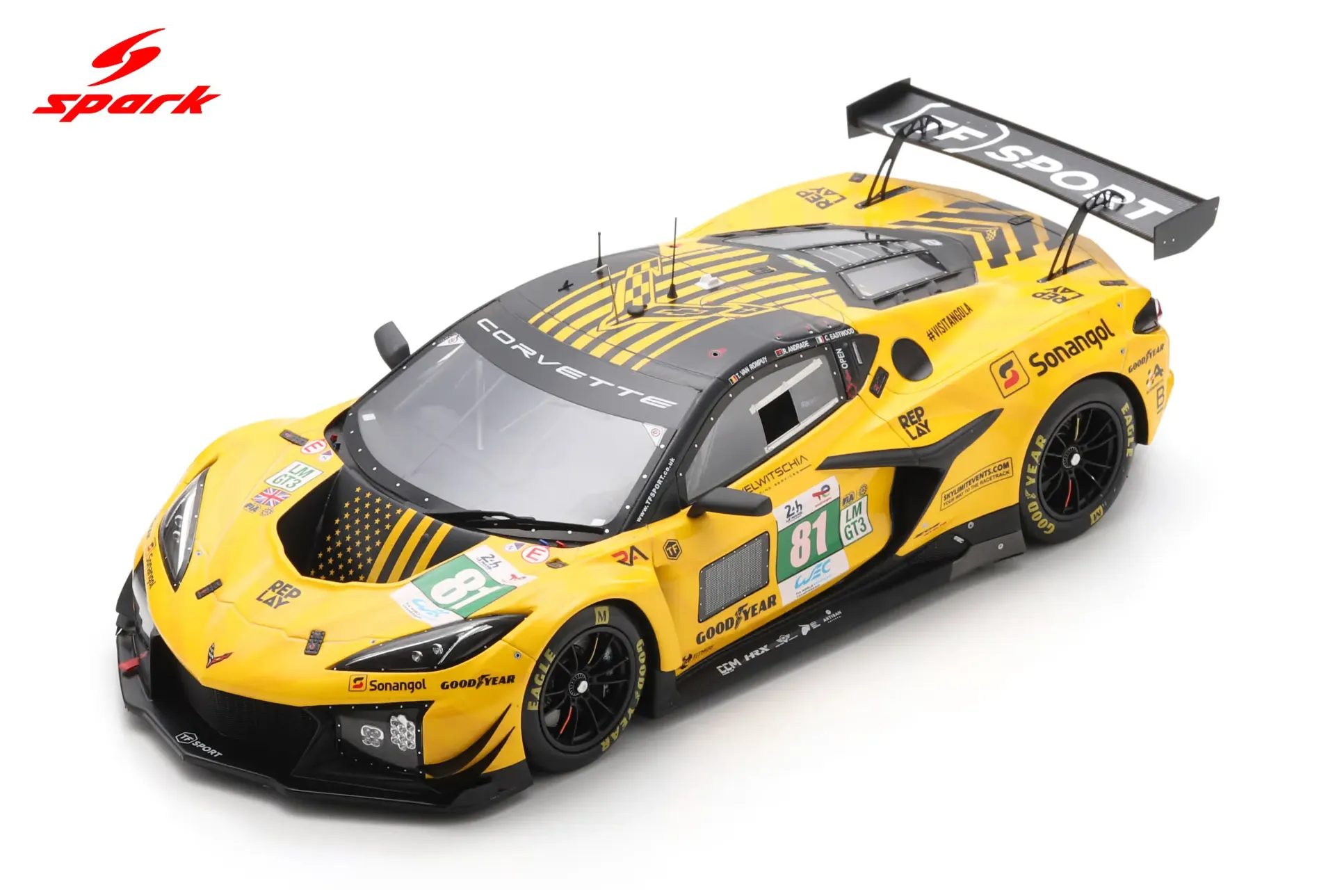 [SPK 18S1078] Spark : Corvette Z06 LMGT3.R No.81 TF SPORT 3rd LMGT3 class Le Mans 24H 2025 T. Van Rompuy - R. Andrade - C. Eastwood