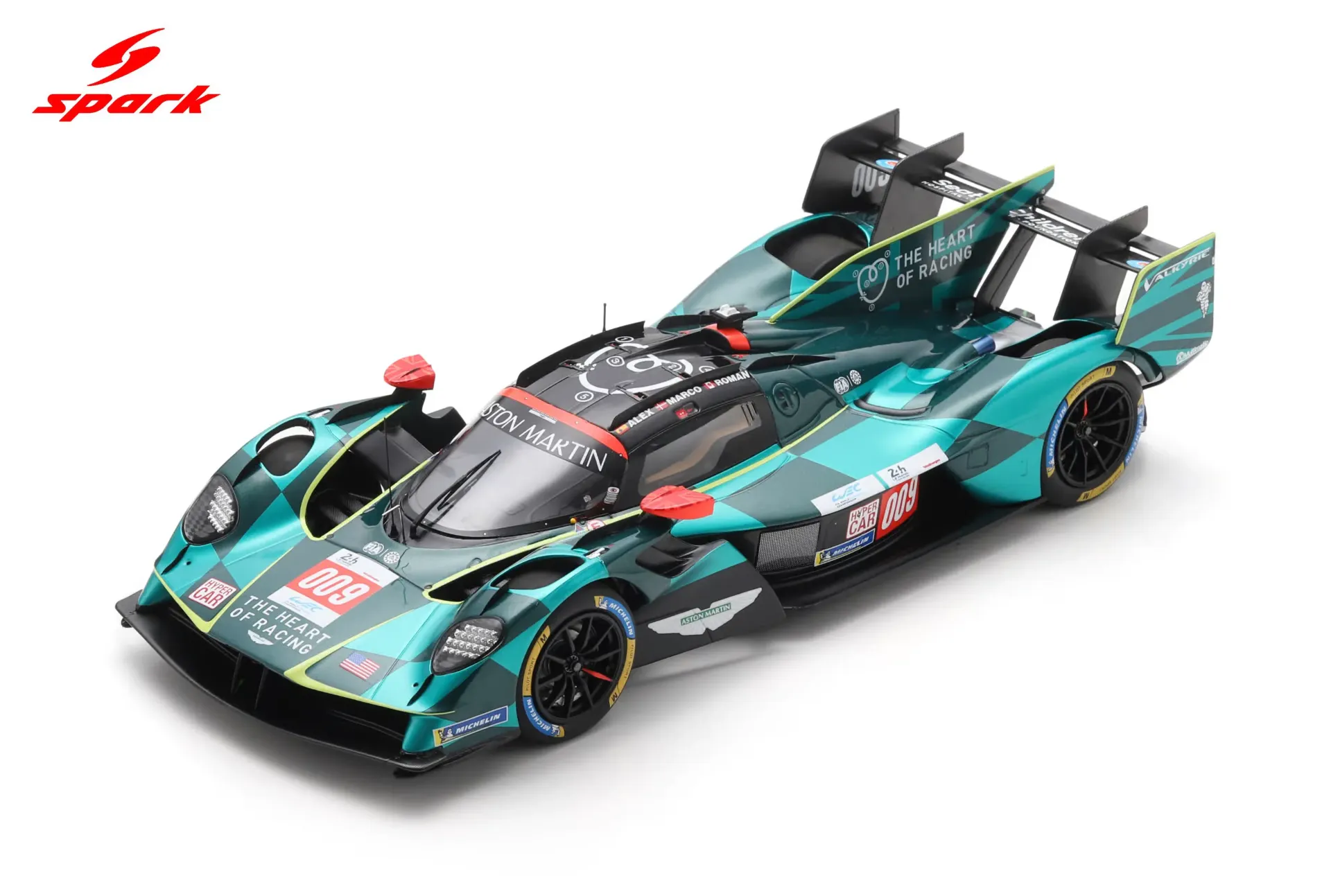Spark : Aston Martin Valkyrie No.009 ASTON MARTIN THOR TEAM Le Mans 24H 2025 A. Riberas - M. Sorensen - R.De Angelis (1/18)