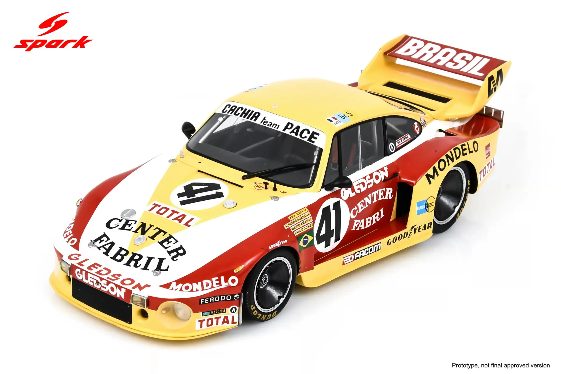 [SPK 18S633] Spark : Porsche 935 No.41 7th Le Mans 24H 1978 P. Gomes - M. Amaral - A. Guarana (1/18)
