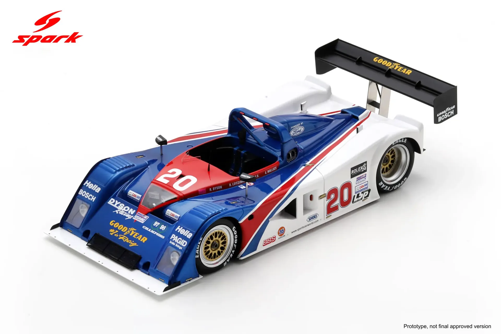 [SPK 18DA99] Spark : Riley & Scott - Ford MK III No.20 Winner 24H Daytona 1999 B. Leitzinger - A. Wallace - E. Forbes-Robinson (1/18)