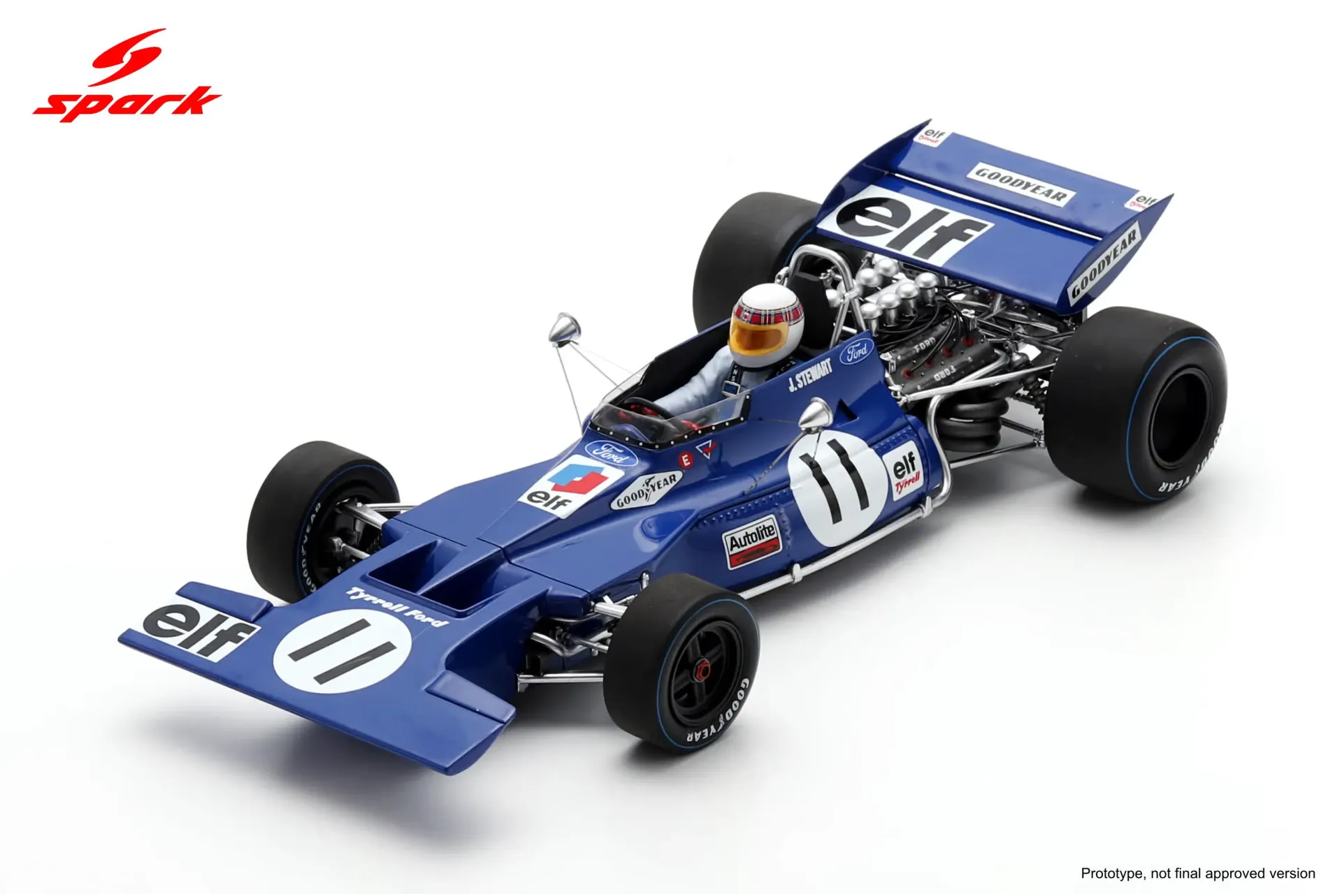 Spark : Tyrrell 003 No.11 Winner Monaco GP 1971 Jackie Stewart (1/18)