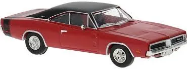 Brekina : Dodge Charger Rouge Noir (1/87)