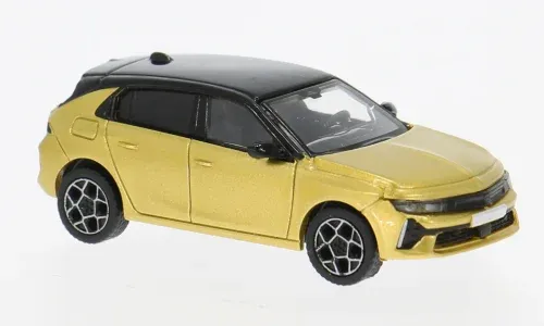 [PRU PCX870591] Premium Classix : Opel Astra 5 Portes Or toit Noir (1/87)