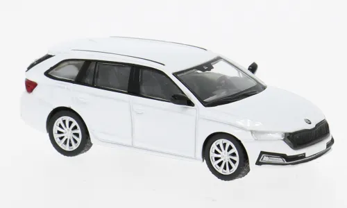 Premium Classix : Skoda Octavia IV Combi Blanche 2019 (1/87)