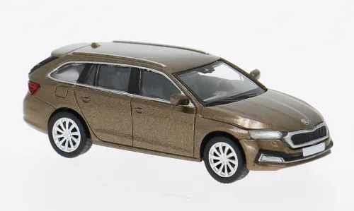 Premium Classix : Skoda Octavia IV Combi Brun métal 2019 (1/87)