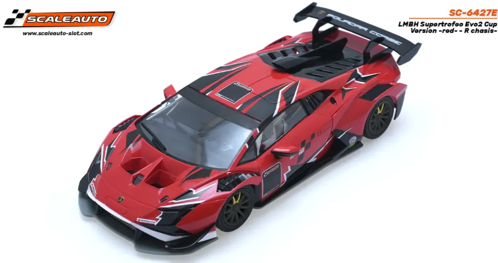 Scaleauto : Lamborghini Supertrofeo EVO-2 Cup Rouge Version R (1/32)