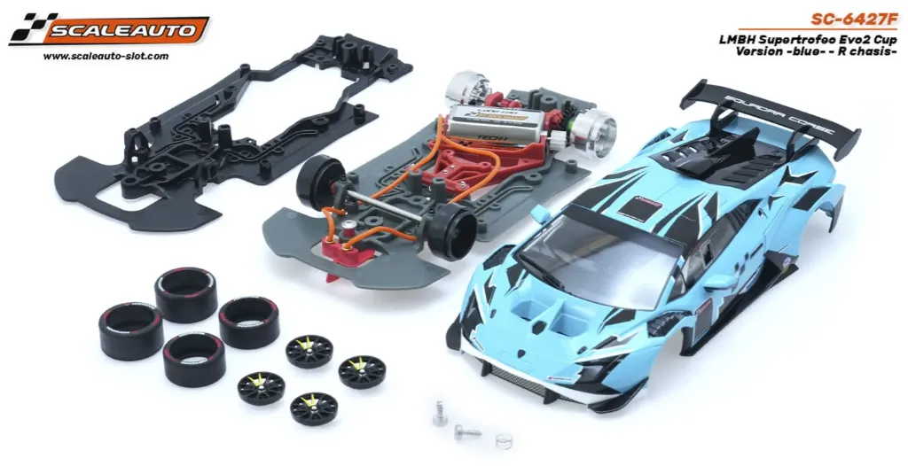 Scaleauto : Lamborghini Supertrofeo EVO-2 Cup Bleu Version R (1/32)
