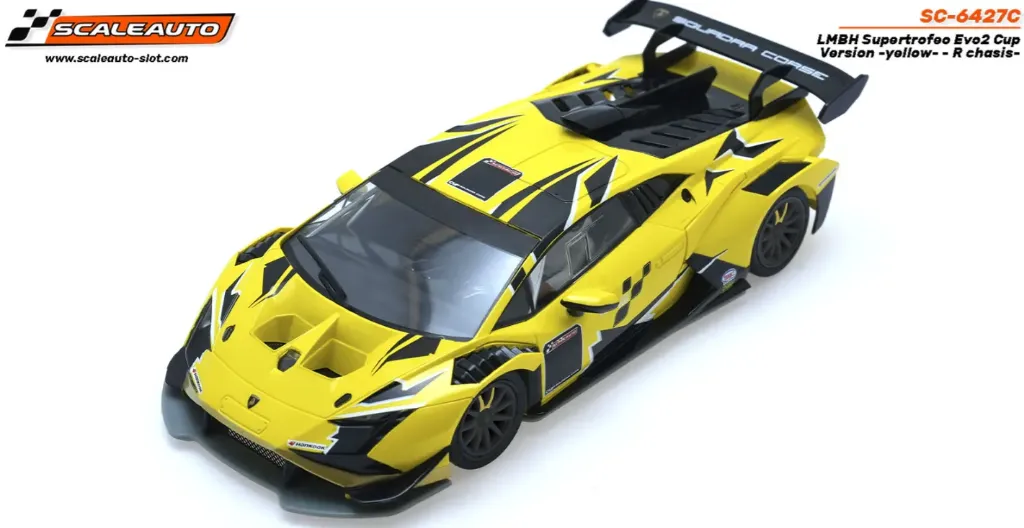 Scaleauto : Lamborghini Supertrofeo EVO-2 Cup Jaune Version R (1/32)