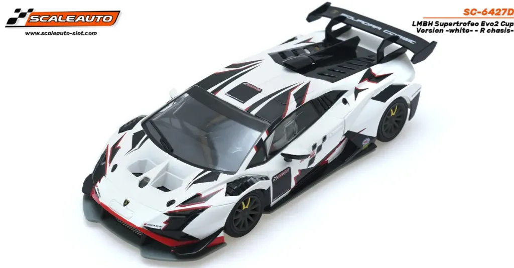 Scaleauto : Lamborghini Supertrofeo EVO-2 Cup Blanche Version R (1/32)