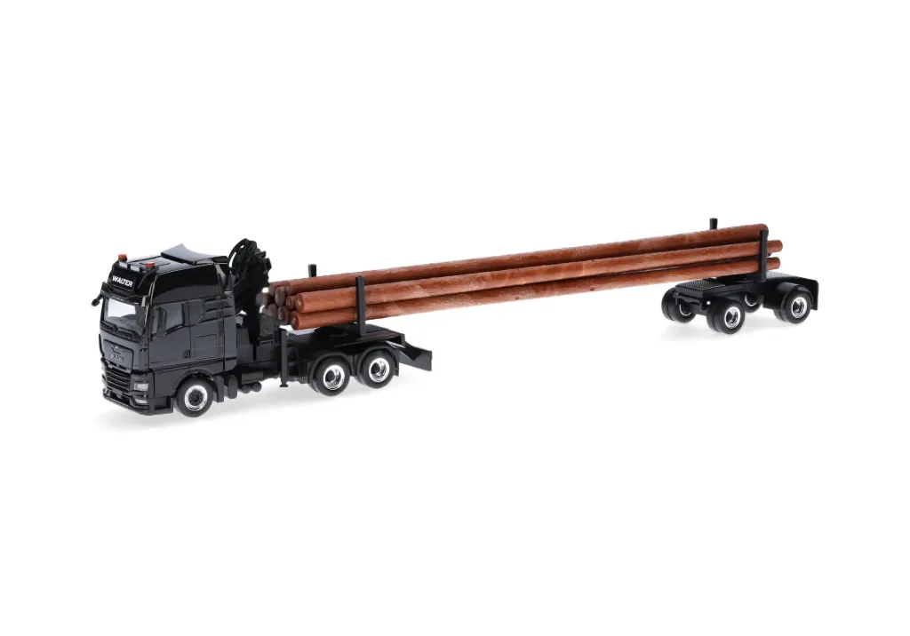 Herpa: Man TGX transport troncs d'arbres (1/87)