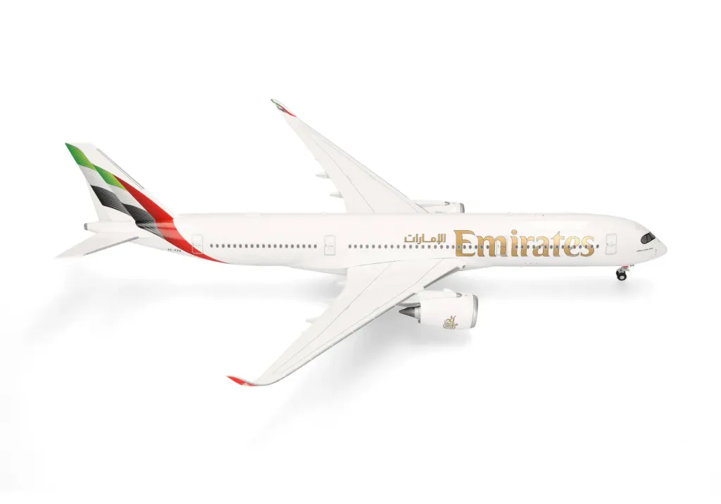 [HER 573375] Herpa : Emirates Airbus A350-900  A6-EXA (1/200)