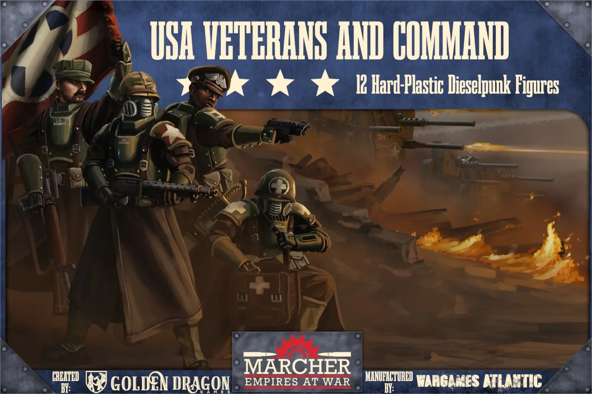 [WAA MUSA002P] Wargames Atlantic : USA Veterans and Command │ Marcher Empires At War