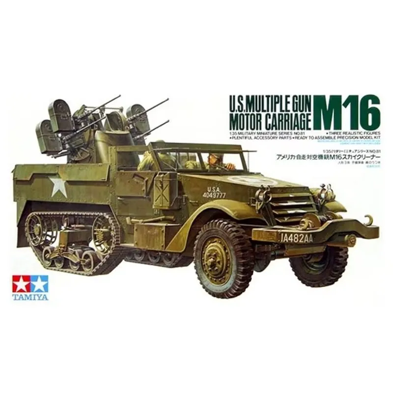 [TYA 35081] Tamiya : Maquette Blindé US M16 Multiple Gun Motor Carriage - 1/35 [Précommande]
