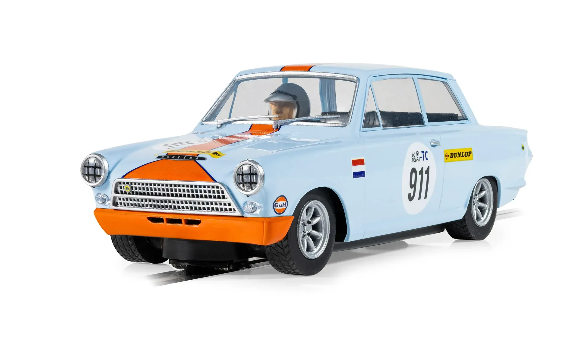 Scalextric : Ford Lotus Cortina "Gulf Edition" • Échelle 1/32
