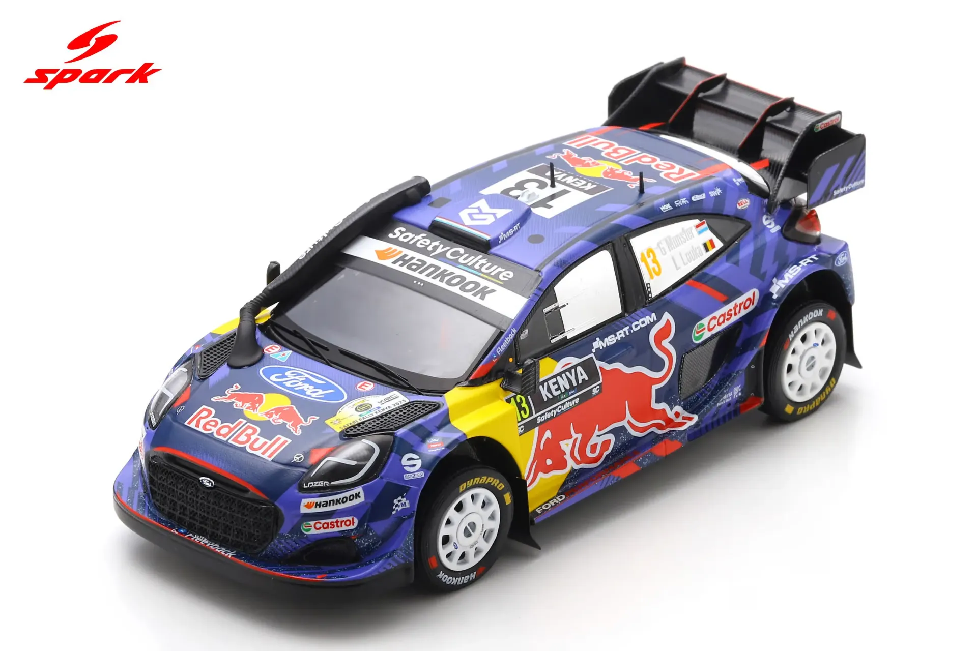 [SPK S6904] Spark : FORD PUMA Rally1 No.13 M-Sport 5th Rally Safari 2025 G. Munster – L. Louka (1/43)