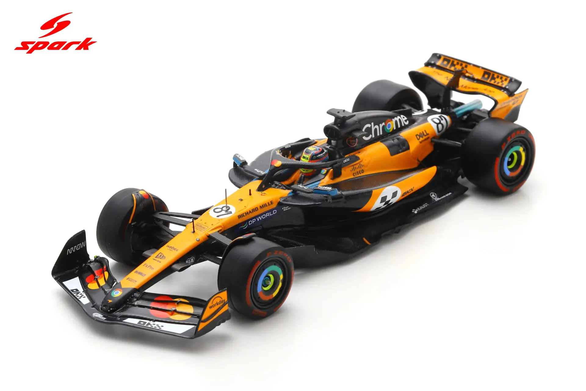Spark : McLaren MCL39 No.81 McLaren Formula 1 Team Winner Spanish GP 2025 Oscar Piastri (1/43)