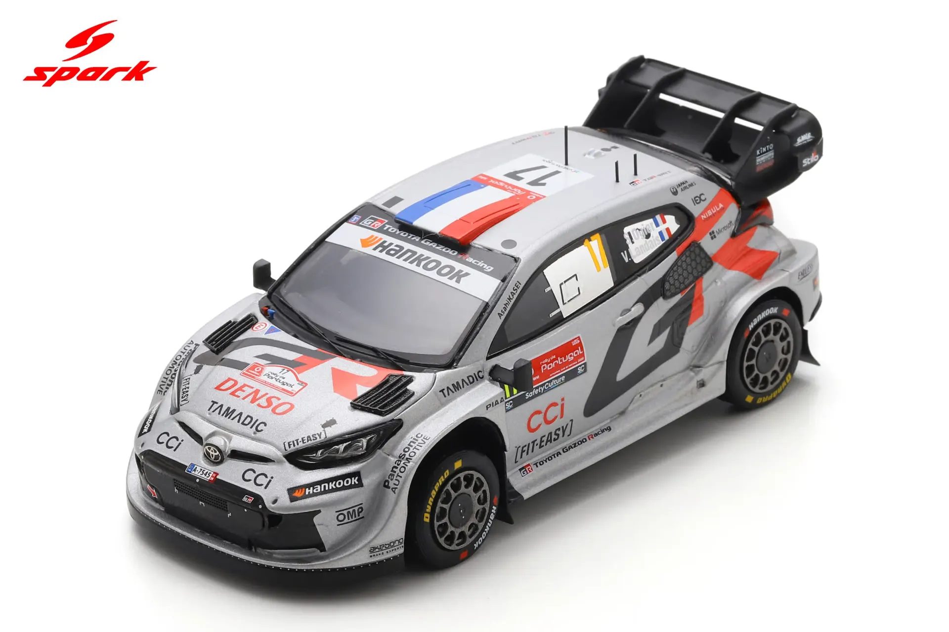 [SPK S6901] Spark : TOYOTA GR Yaris Rally1 No.17 TOYOTA GAZOO Racing WRT Winner Rally Portugal 2025 S. Ogier – V. Landais (1/43)