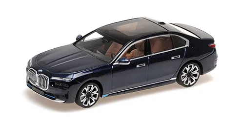 Minichamps : BMW I7 2023 Matt Blue Metallic (1/43)