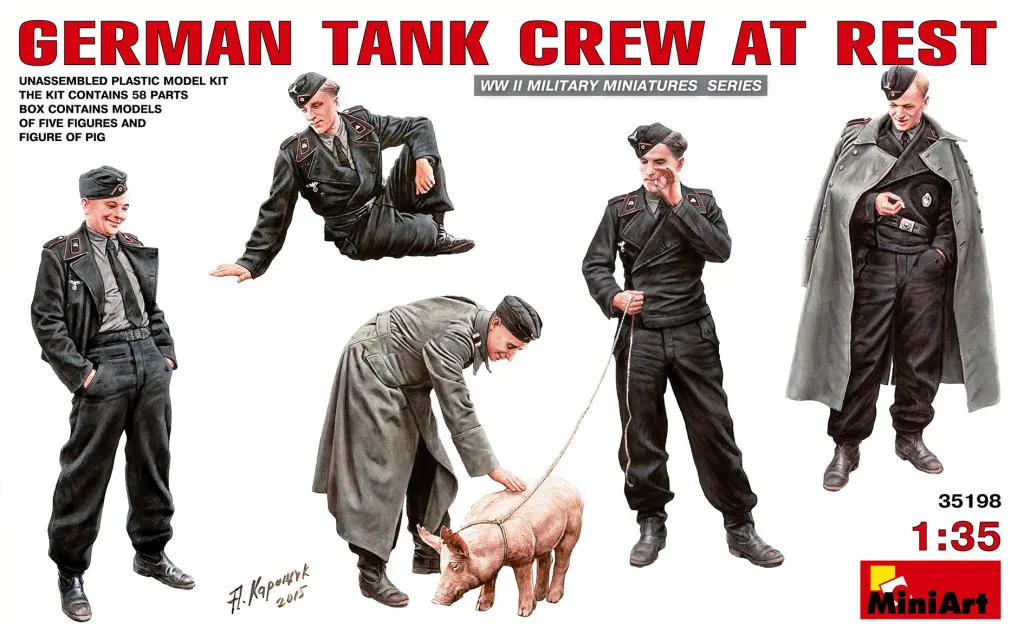 [MNT 35198] MiniArt : Maquette Figurines German Tank Crew at Rest 1/35 │ Ref. 35198