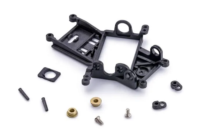 [SLO CH117C1] Slot.it : Berceau moteur anglewinder 0.0mm Evo6 Carbon Fiber Roulements Version
