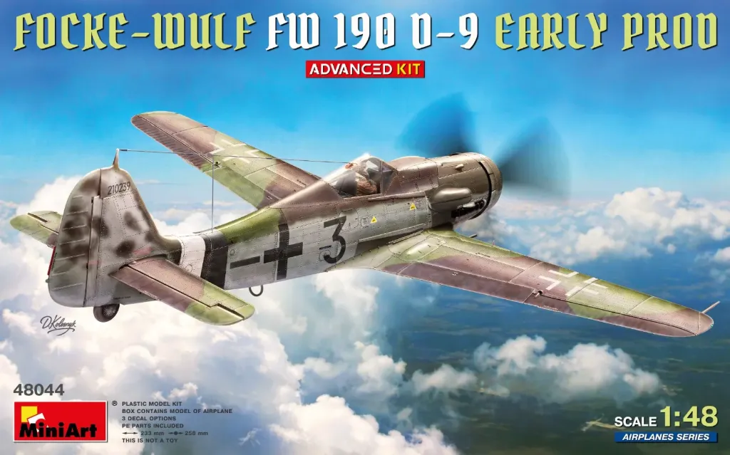 MiniArt: Focke-Wulf Fw 190D-9 Early Prod. Advanced Kit Modelbouw 1/48 │ Ref. 48044