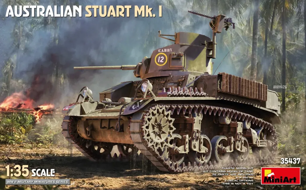 [MNT 35437] MiniArt : Maquette Blindé Australien M3 Stuart Mk. I 1/35 │ Ref. 35437
