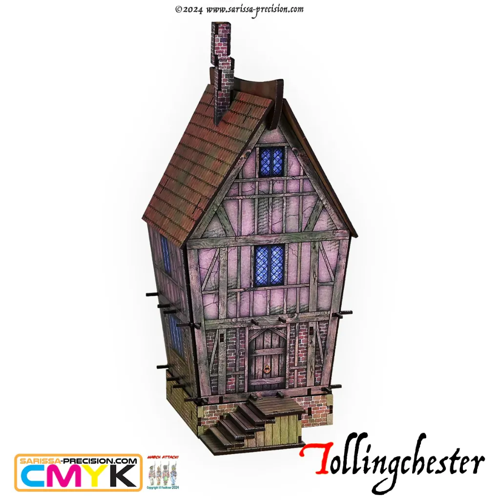 [SAP TCH003] Sarissa Precision : Bâtiment Prépeint Needle Street House - Tollingchester 28mm │ Ref. TCH003