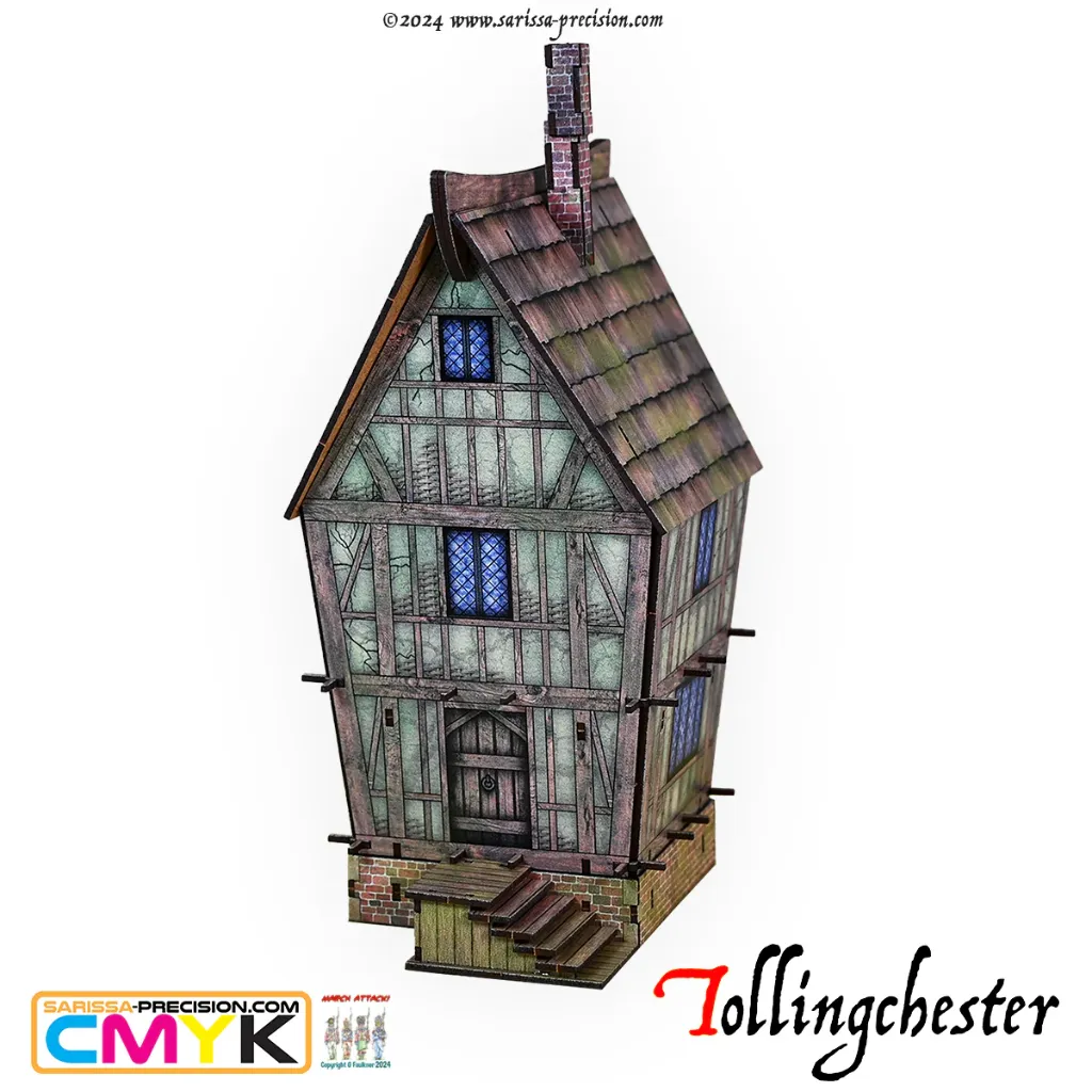 [SAP TCH001] Sarissa Precision: Geverfd Tanners Lane House - Tollingchester 28mm │ Ref. TCH001