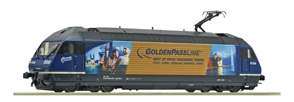 Roco : Locomotive Diesel 465 008-1 BLS Goldenpassline - DC SBB Epoque V (1/87)
