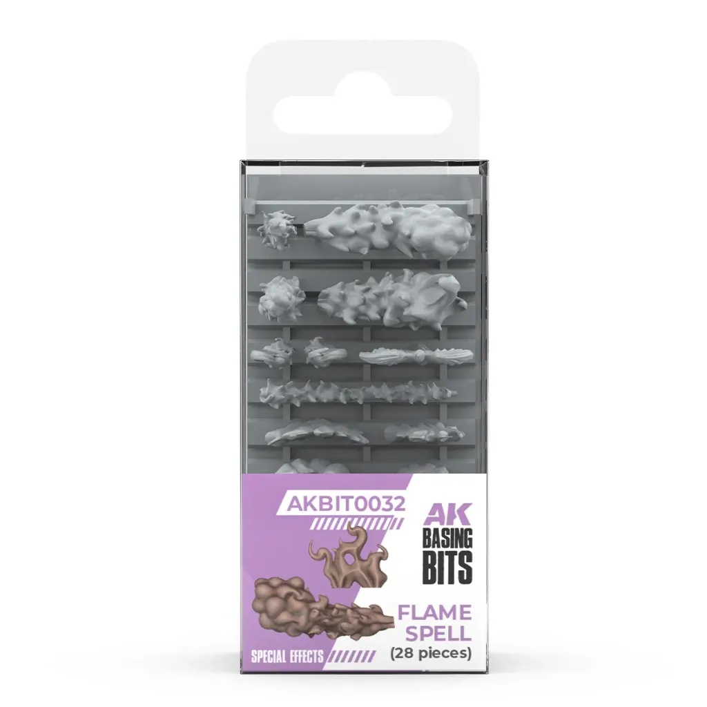 [AK AKBIT0035] AK Interactive: Smoke FX - AK Basing Bits Resin Accessoires (40 st.) │ Ref. AKBIT0035