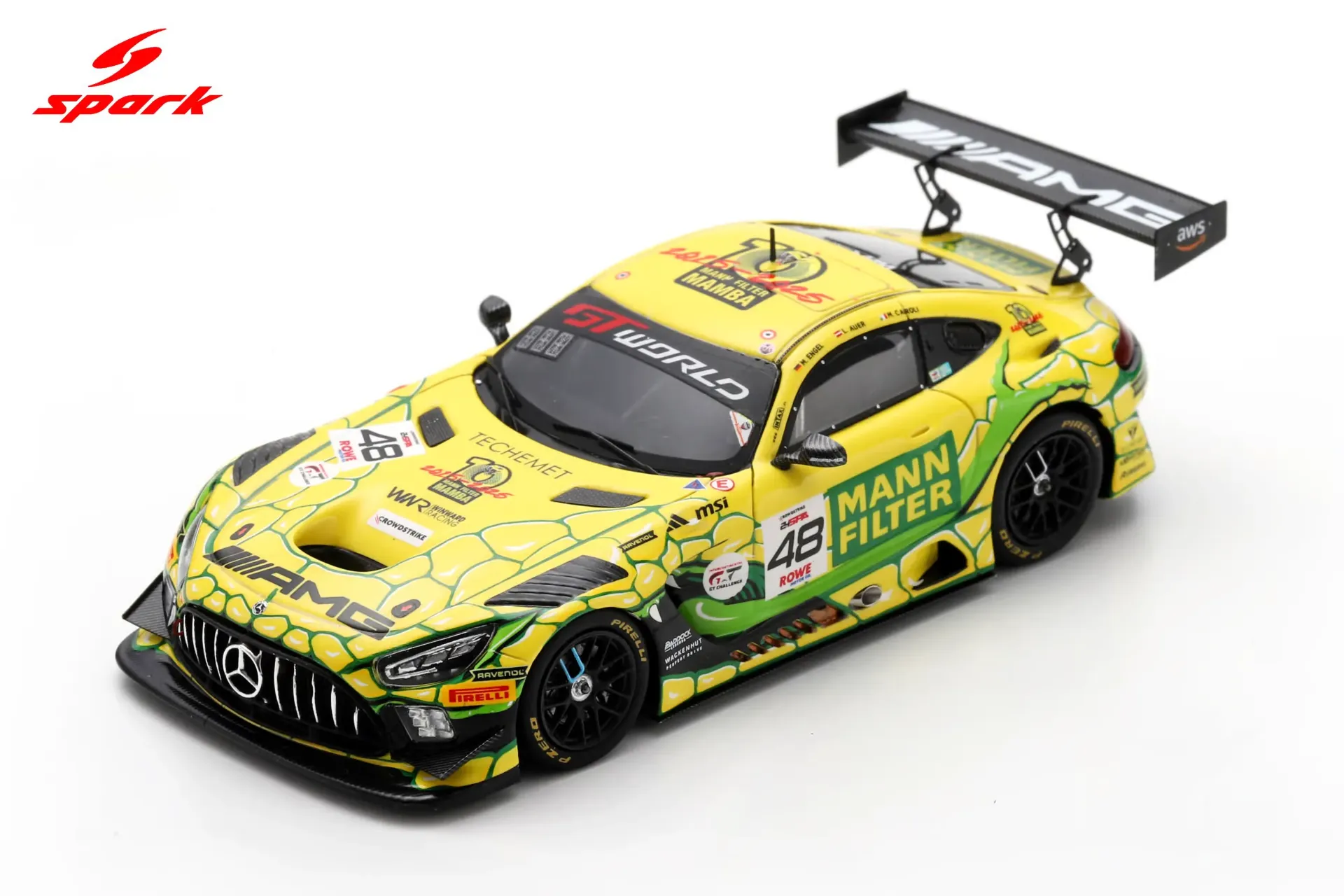 [SPK SB855] Spark : Mercedes-AMG GT3 EVO No.48 M-AMG Team MANN-FILTER 10th 24H Spa 2025 M. Engel - M. Cairoli - L. Auer (1/43)