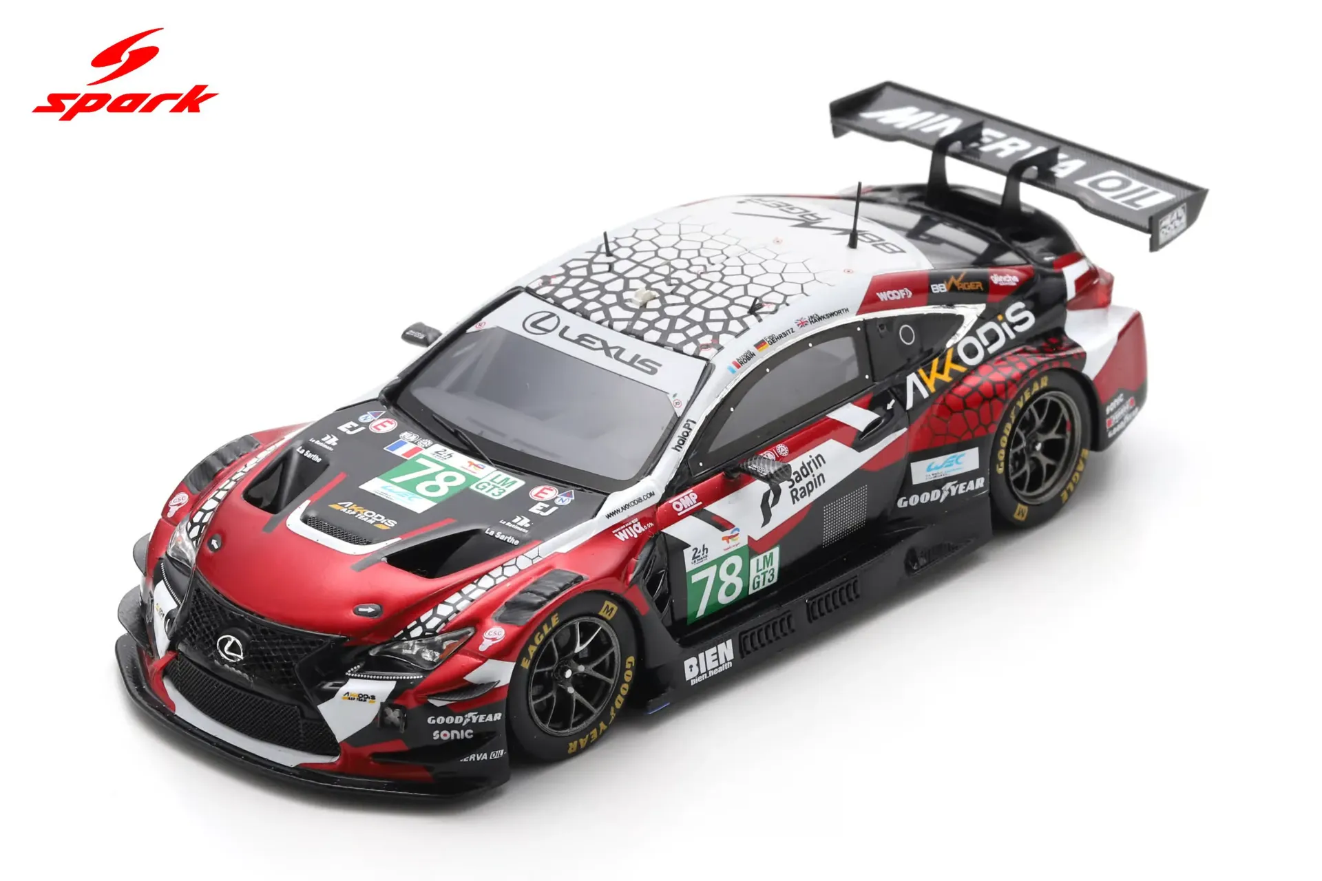[SPK S9300] Spark : Lexus RC F LMGT3 No.78 AKKODIS ASP TEAM Le Mans 24H 2025 A. Robin - J. Hawksworth - F. Gehrsitz (1/43)