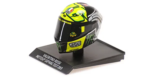 [MNC 315130076] Minichamps : Casque Valentino Rossi MotoGP Sepang 2013 (1/10)
