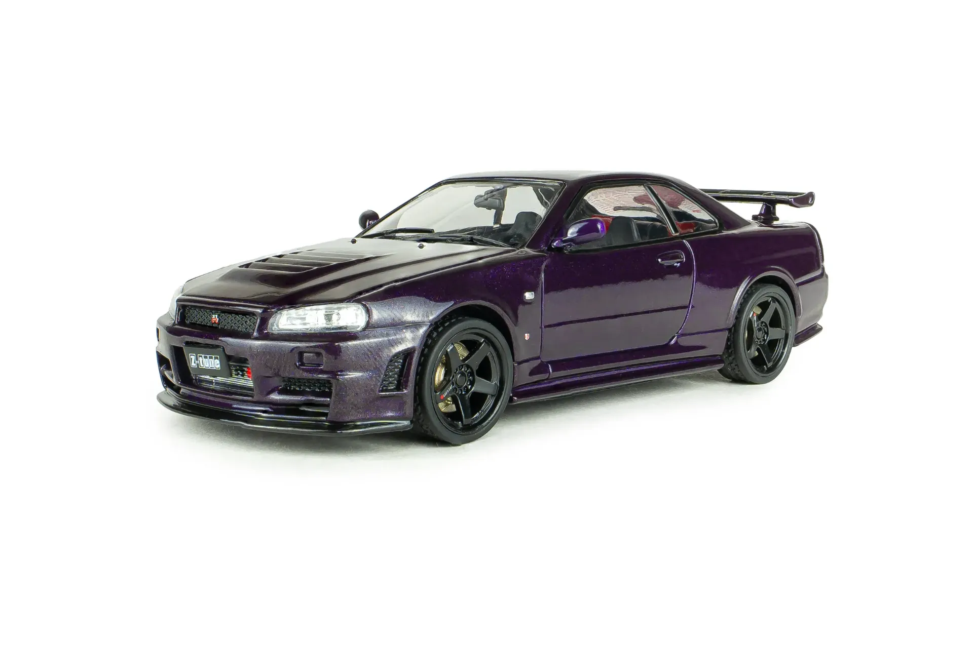 [SOL S4318201] Solido : Nissan Skyline GT-R (BNR34) with NISMO Parts – Midnight Purple – 2005 (1/43)