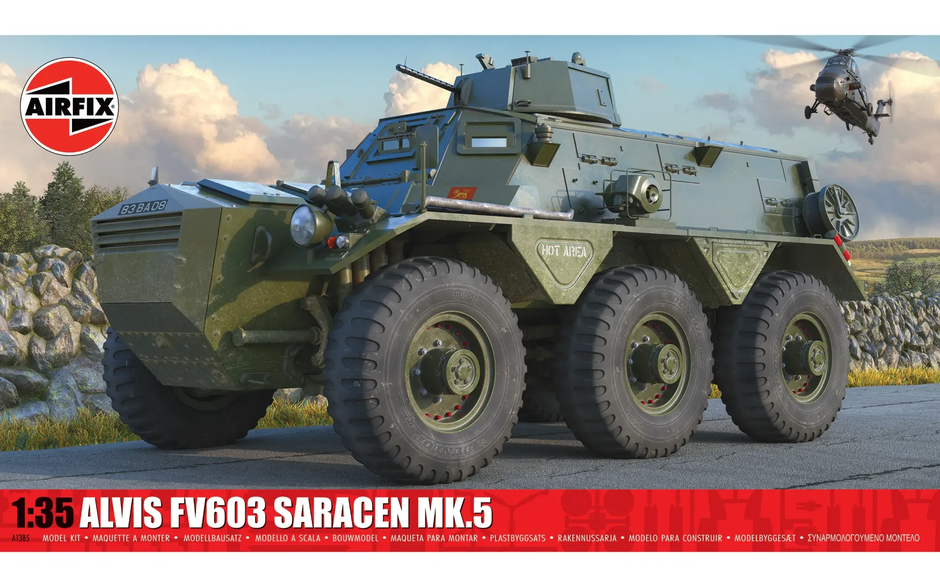 [AIR A1385] Airfix: Alvis FV603 Saracen Mk.5 Armoured Personnel Carrier (1:35) │ Ref. A1385