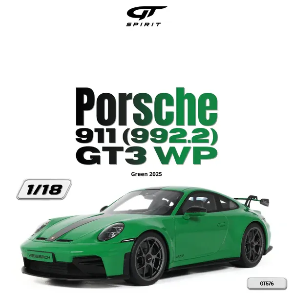 [GTSPI GT576] GTspirit : Porsche 911 GT3 (992.2) WP Python Green 2025 (1/18)