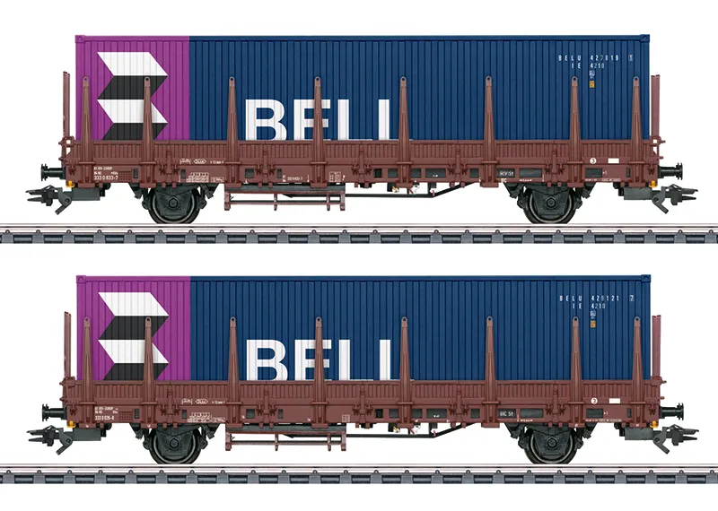 [MKN 46939] Marklin : Wagon Kbs BELL - AC DC époque IV (1/87)