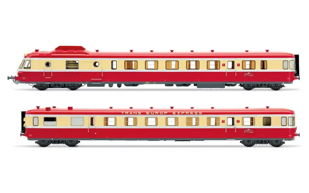 [JOU HJ2461] Jouef : Autorail RGP I avec remorque TEE Parsifal Rouge et Beige - DC SNCF époque III (1/87)