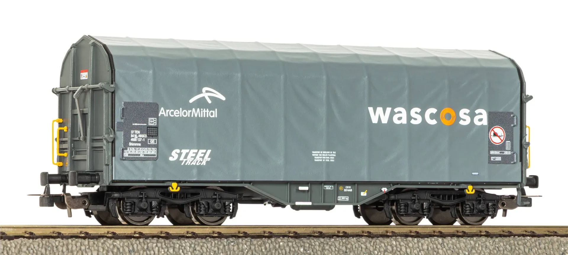 [PIK 24640] Piko : Wagon Shimmns Wascosa Arcelor Mittal - DC NS epoque VI (1/87)