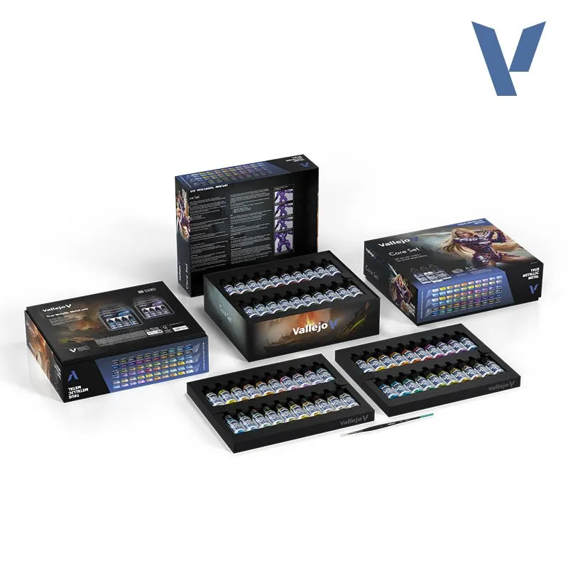 [VAL 77.273] Vallejo : Core Set True metallic métal 60 Pcs