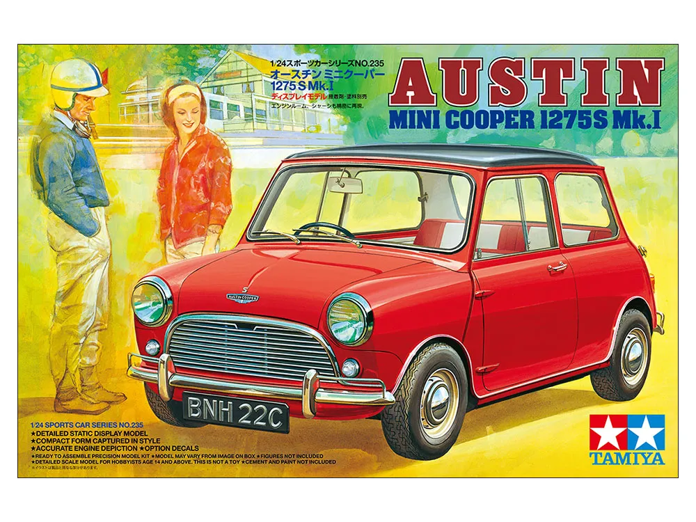 [TYA 24235] Tamiya: Austin Mini Cooper 1275S Mk.I Klassieke Auto (1:24) │ Ref. 24235
