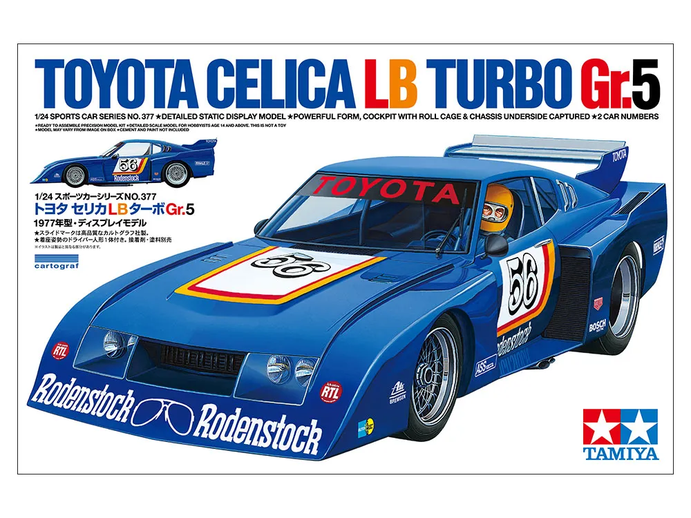 [TYA 24377] Tamiya: Toyota Celica LB Turbo Gr.5 Silhouette Car (1:24) │ Ref. 24377