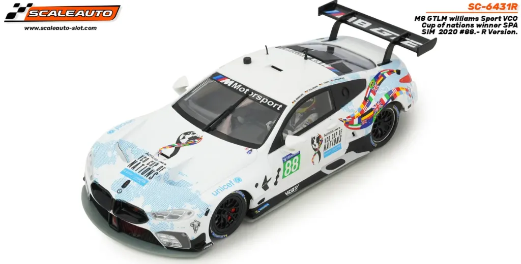 Scaleauto : M8 GTLM williams Sport VCO Cup of nations winner SPA SIM 2020 #88. - R Version. (1/32)