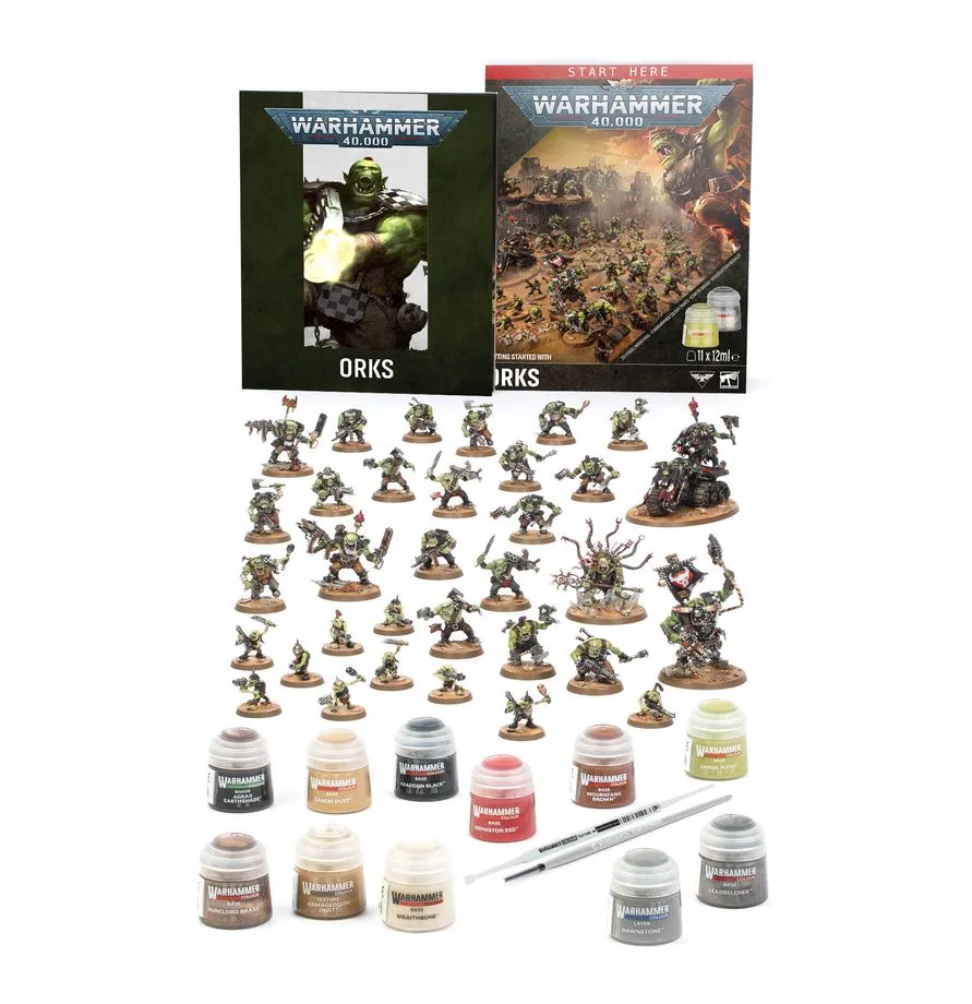[GAW 60-53FR] Warhammer 40.000 : Set de base - Bien démarrer avec les Orks [FR] │ Middle-Earth Strategy Battle Game