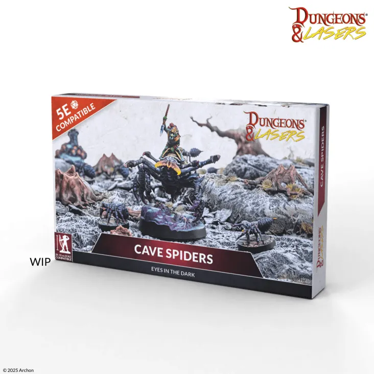 [ARSDNL0133] Dungeon & Lasers : Cave Spiders - Eye in the Dark │ Dungeons & Dragons 5E Compatible