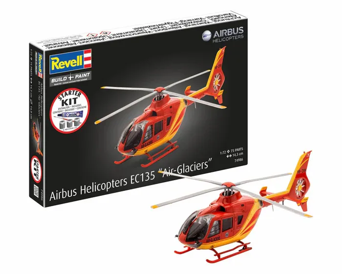 [REV 74986] Revell : Kit de démarrage Airbus Helicopters EC135 "Air Glaciers (1/72)