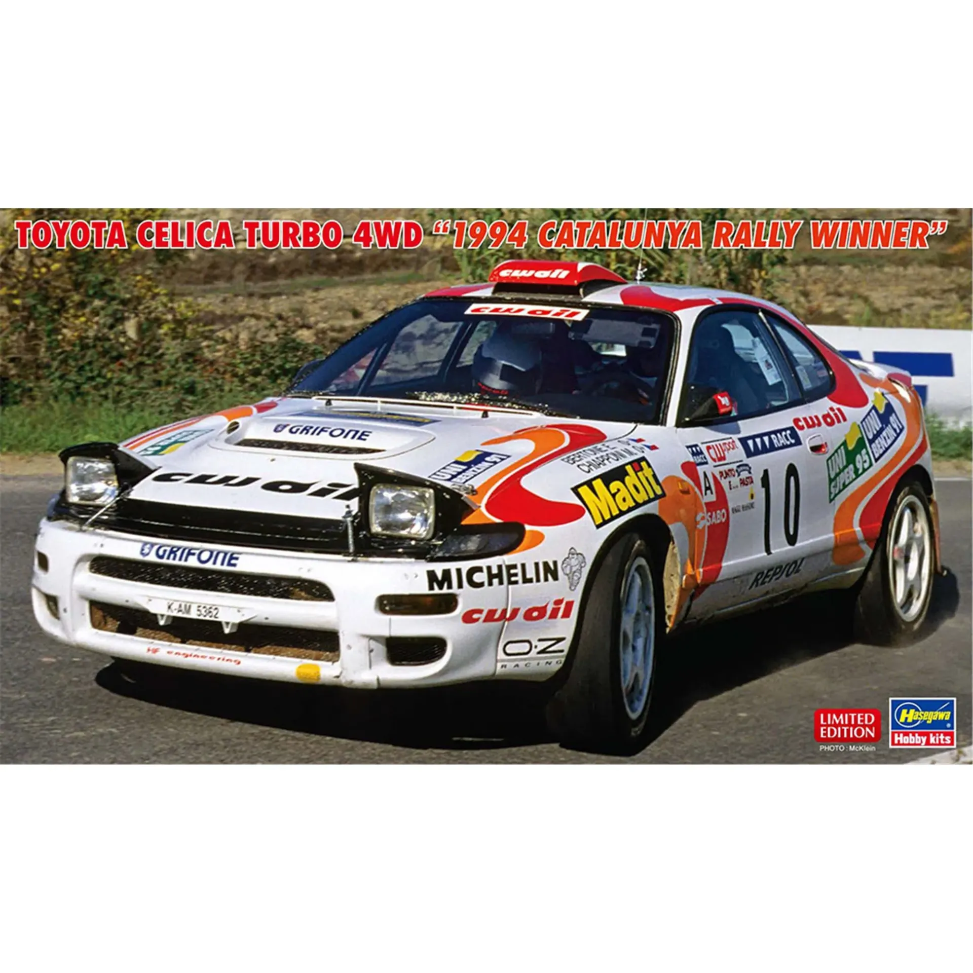 [HAS 20807] Hasegawa : Toyota Celica Turbo 4WD 1994 Catalunya Rallye Winner (1/24)