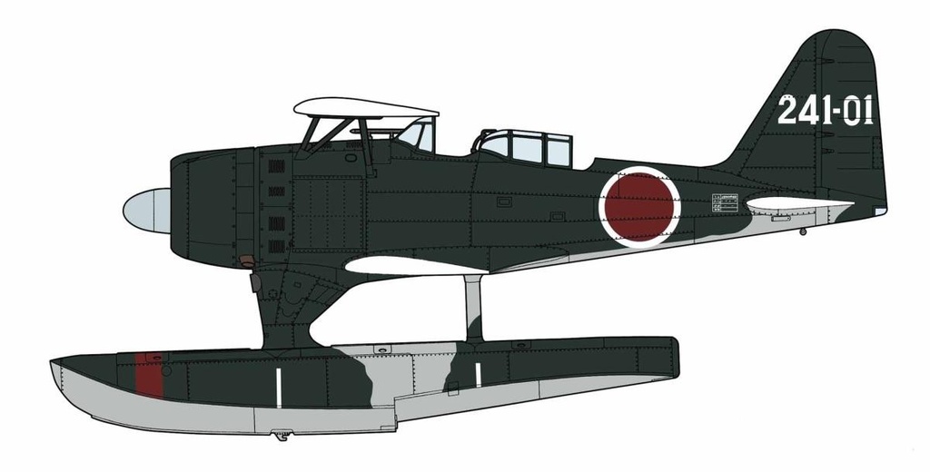 [HAS 07563] Hasegawa : Mitsubishi F1M2 Type Zero Observation Seaplane (Pete) Model 11 BAttleship Yamato (1/48)