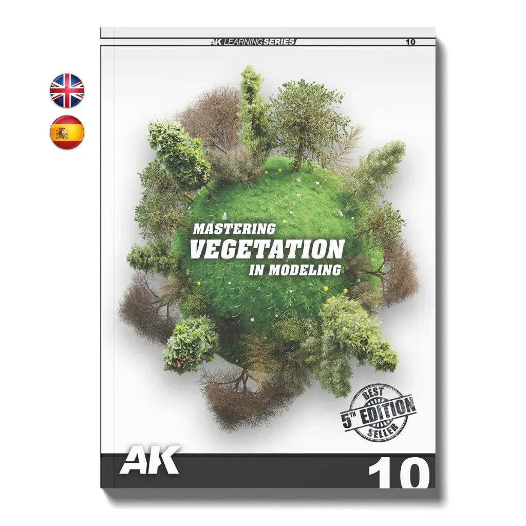 [AK AK295] AK Interactive: AK Learning 10 - Mastering Vegetation in Modeling (Engelse Editie) │ Ref. AK295